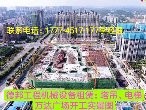 萬達廣場、岳麓青城一二三期   租賃塔吊、電梯實情